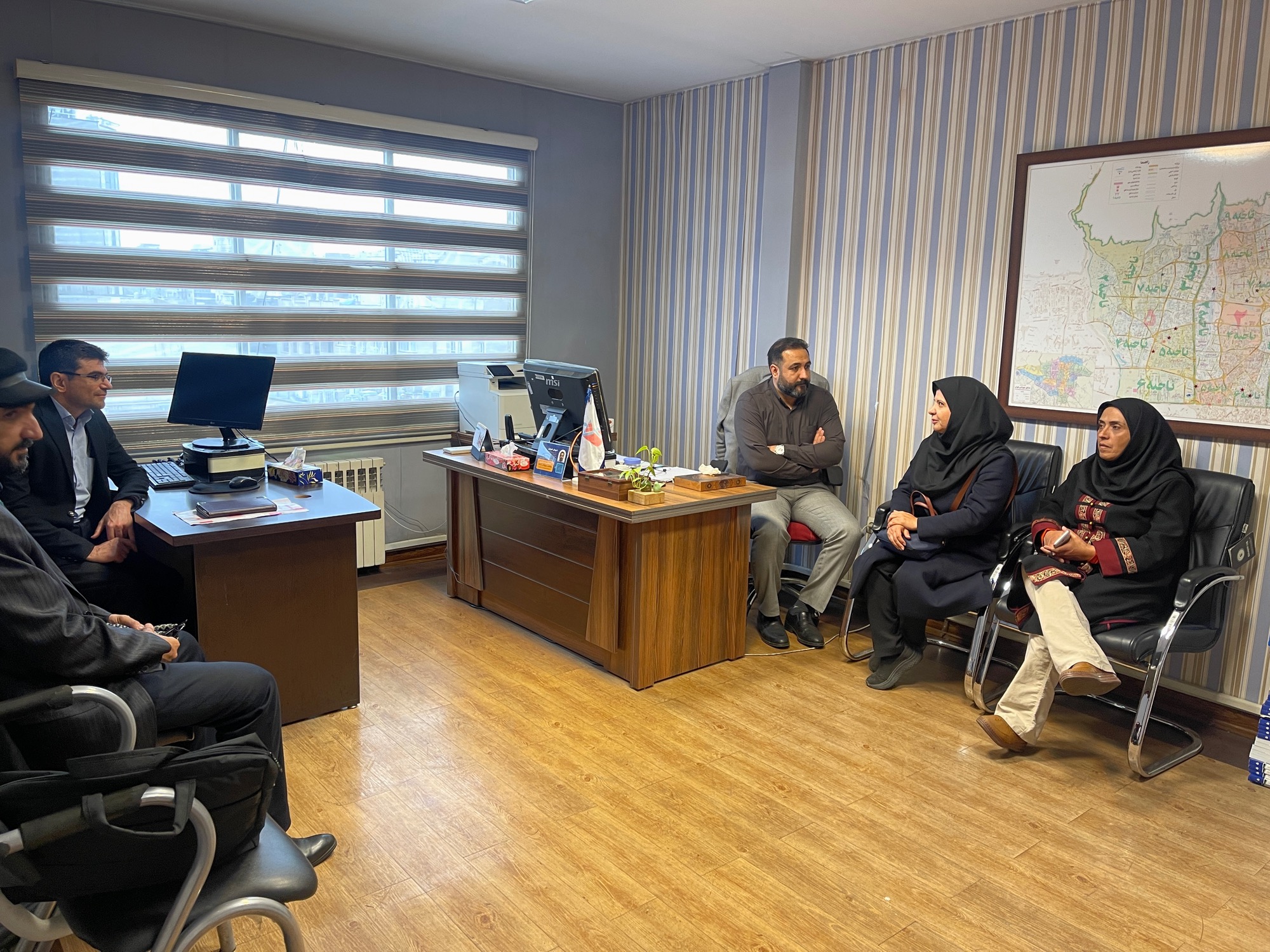 بازدید نوروزی رییس گروه آموزش ‌ارتقای سلامت معاونت بهداشت دانشگاه علوم پزشکی ایران از مراکز خدمات جامع سلامت مقیمیان و کاظمیان مرکز بهداشت شمال غرب۲ مورخ ۵ فروردین ۱۴۰۵